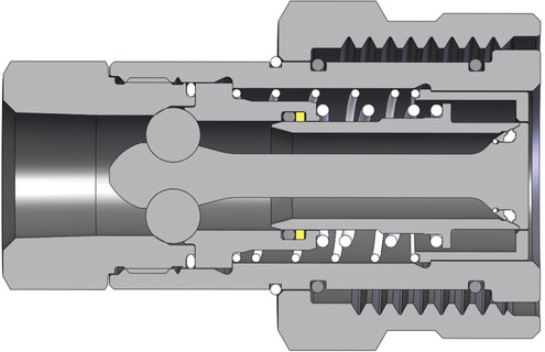 Dixon 6VEPOF6 3/4" VEP Coupler, 1-1/16"-12 ORB Steel (200848-6)