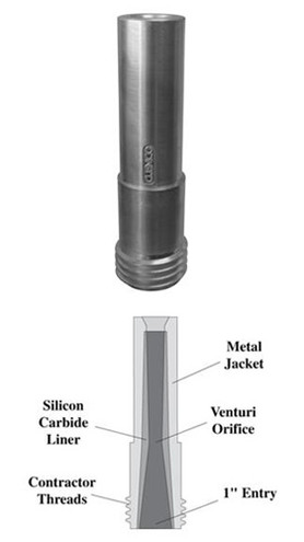 Clemco 04523 SMD-6 Lined Metal Jacketed Long Venturi