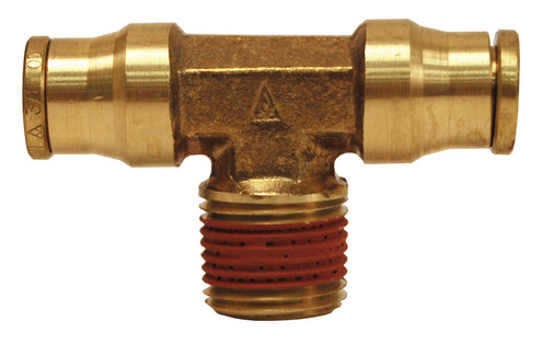 DIXON 724x4 Push-In Male Branch Tees,Brass