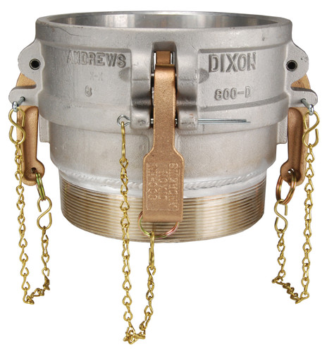 Dixon 800-B-AL 8" Alum Female Coupler x Male NPT