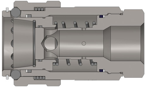 Dixon 8STBF8-V2 1" SNAPTITE FF COUP V2, 1" BSPP Body Material: STEEL Body Size: 1"