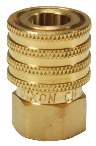 Dixon 8EF8-B 1" STR8-THRU COUP, 1" NPTF, BRASS Body Material: BRASS Body Size: 1"