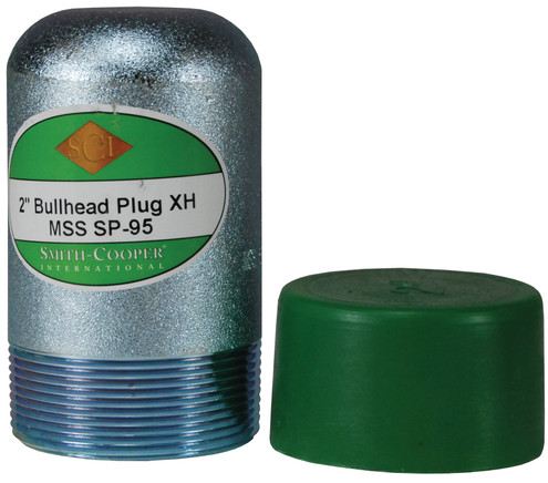 Dixon BP80-200T025 2" x 1/4" Sch80 Ball Plug w/Tap Zinc Plated