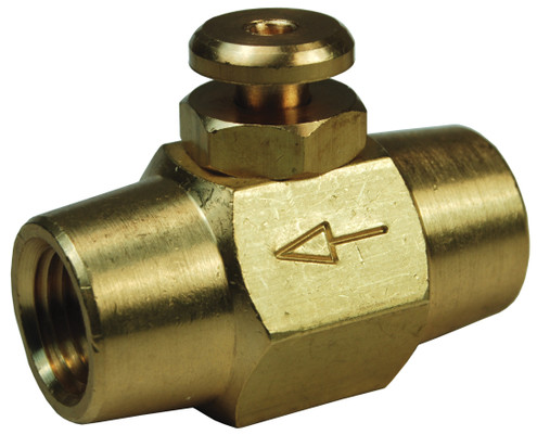 Dixon BV2F 1/4" Brass Fem NPT Button Valve