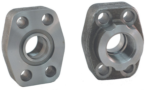 Dixon C6244K1212NPT Code 62 Hyd 4-Bolt O-Ring Flange CS 3/4"-14 NPTF Thread, Port & Pad