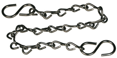 Dixon CH-SS-12 12" SS Jack Chains with S Hooks