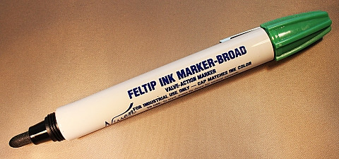 Nissen FIGNB Green Feltip Ink Marker-Broad