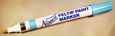 Nissen FPBUM Blue Feltip Paint Marker, Point Size: Medium