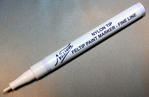 Nissen FPSIF Silver Nylon Tip Feltip Paint Marker-Fine Line, Fine Point Size