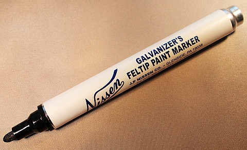 Nissen GFBK Black Galavanizer's Feltip Paint Marker