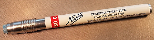 Nissen T176 Temperature Indicating Sticks, 176 Deg F (80 Deg C), 12/Pk