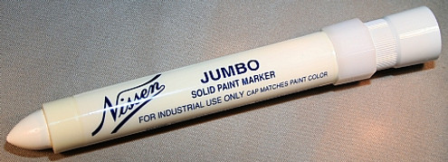 Nissen SPWHJ White Jumbo Solid Paint Markers