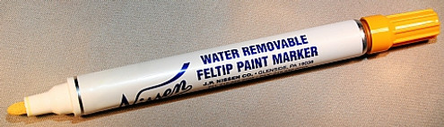 Nissen WRFPYE Yellow Water Removable Feltip Paint Marker