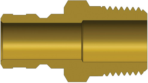 Dixon CM2M2-B 1/4" MOLD NIPPLE, 1/4" M-NPTF, BRAS Body Material: BRASS Body Size: 1/4"
