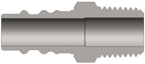 Dixon CJ2M3-LG 1/4" HI-FLO NIPPLE, 3/8" M-NPTF STE Body Material: STEEL Body Size: 1/4"
