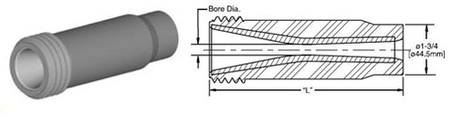 Kennametal 2615644 1/4" SN156-50mm AP Series BP200 SiAlON venturi nozzles