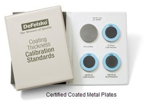 DeFelsko STDA3 Thickness Standards A series Epoxy on Aluminum (4) Metal Plate