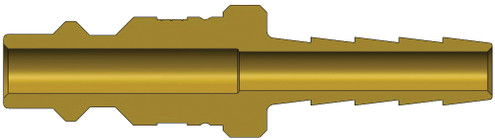 Dixon D2S3-B 1/4" IND NIPPLE, 3/8" BARB, BRASS Body Material: BRASS Body Size: 1/4"