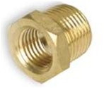 Legacy A1645 Pipe Reducing Nipple, 3/8" MNPT x 1/4" FNPT, brass