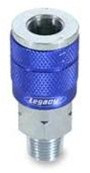 Legacy A72420C-T ColorConnex? Type C, 1/4" Blue Coupler, 1/4" MNPT tray