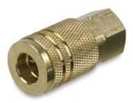 Legacy A73415-X Type D 1/4" female coupler, brass, 1/4" Series, bagged, bulk