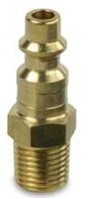 Legacy A73445-T Type D 1/4" male air plug, brass, 1/4" Body, bagged, tray