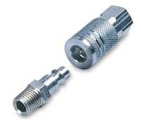 Legacy A73450 Type D 1/4" female coupler/male plug set, steel, 1/4" Series