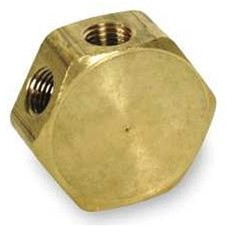 Legacy A86666-T 3Way Flat Hx Manifold 3/8"FNPT Inlet 3/8"FNPT Outlet bg tray