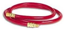 Legacy HWF3805RD2 Workforce? 3/8" x 5' red PVC air whip hose, 1/4" ends