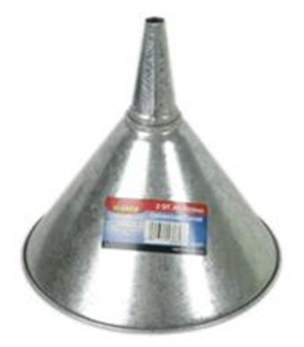 Legacy LM1022 2 Qt. general purpose galvanized funnel, brass screen