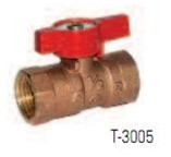 Legend Valve 102-903 1/2" T-3005 Red Top Economy Gas Ball Valve, Two-Piece