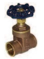 Legend Valve 104-723 1/2" S-408 Brass Gate Valve, Economy, C x C
