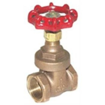 Legend Valve 104-653 1/2" T-414 Bronze Gate Valve, Screw-Over Bonnet