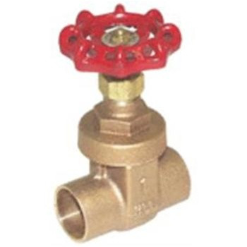 Legend Valve 104-663 1/2" S-414 Bronze Gate Valve, Screw-Over Bonnet