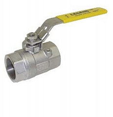 Legend Valve 113-107 1-1/2" T-715 Stainless Steel Ball Valve, 2-Piece, Large Port