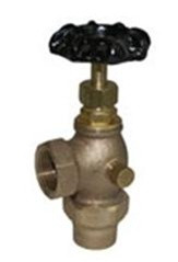 Legend Valve 111-113 3/4"Flare x1/2"I.P.S. T-442, Bronze Angle Meter Valve w/ Waste