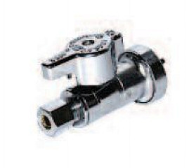 Legend Valve 114-914 1/2" CTS X 1/4" OD T596 1/4 Turn Push-Fit CP Supply Stop, Straight Valve