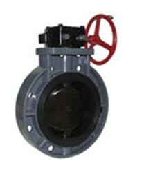 Legend Valve 201-270 8" S-651 PVC Butterfly Valve, Gear Handle