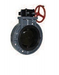 Legend Valve 201-272 12" S-651 PVC Butterfly Valve, Gear Handle