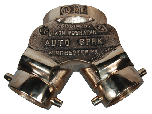 Dixon DCS4025F-P STRAIGHT 4 FNPT X 2-1/2 FNST DBL CLAPPER SIAMESE-POLISHED