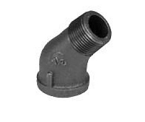 Legend Valve 350-069C 2-1/2" Black 45 Deg Street Elbow