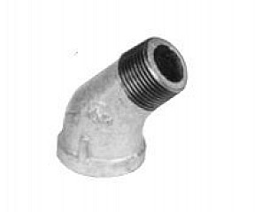 Legend Valve 352-065 1" Galvanized 45 Deg Street Elbow