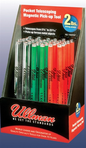 Ullman 15XDISP 30-Piece Magnetic Retrieving Tool Display