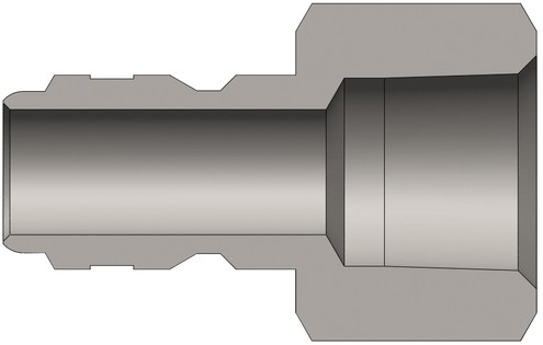 Dixon E2F2-S 1/4" STR8-THRU NIP, 1/4" NPTF, 303S Body Material: 303 STAINLESS Body Size: 1/4"
