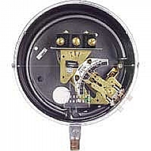 Dwyer DA-31-153-9 SPDT Mercury Switch 4A @ 240V, Adjst Deadband Pressure switch, brass Bourdon tube,