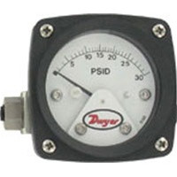 Dwyer PTGB-SA02EC Differential pressure piston-type gage, 15 psid, 2.5" Dial, Stainless Steel