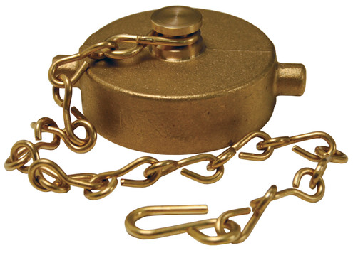 Dixon FC200 2" NPSH BRASS P/L CAP WITH CHAIN