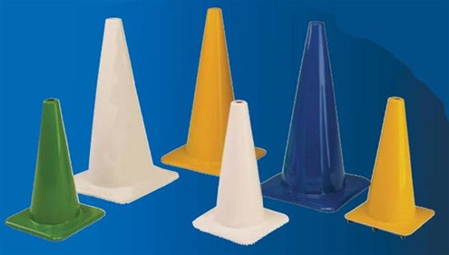 Cortina 03-500-60 18" Blue PVC Traffic Cone