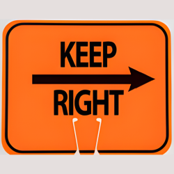 Cortina 03-550-AR EZ-IMS - Arrow Symbol - Right (black on orange)