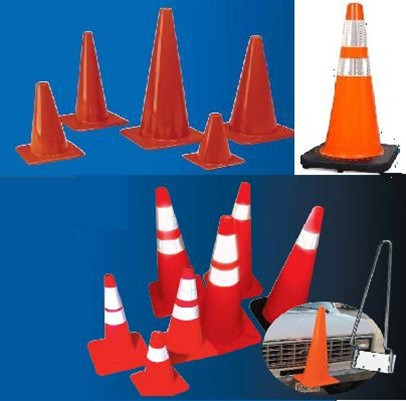 Cortina 03-506 Reflective Cone Collar, 4" upper for 28" Slimline cone